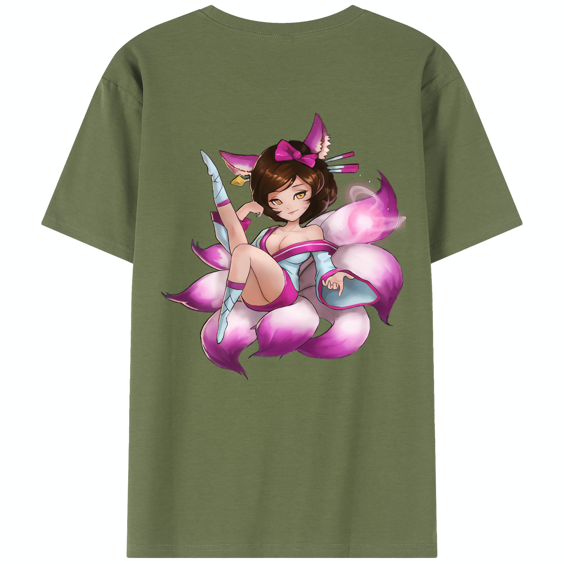 リーグ・オブ・レジェンド League of Legends LOL 綿100％半袖Tシャツ（背面プリント）